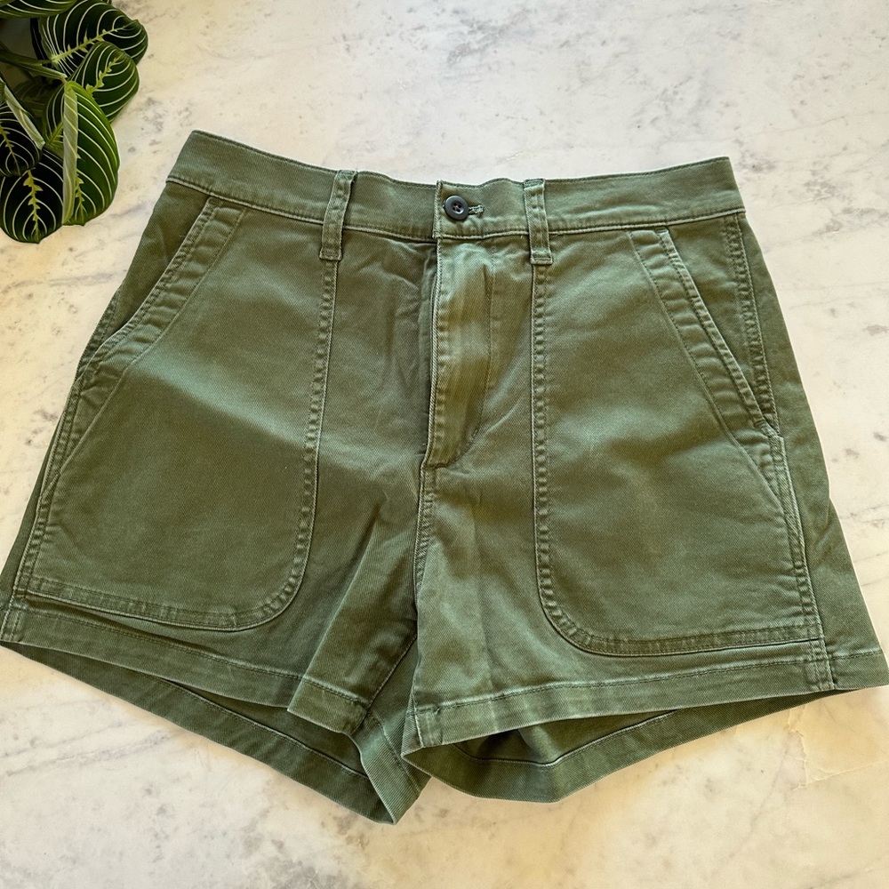 NWT Madewell The Perfect Vintage Military Short in Palm Tree - Picture 3 of 5